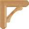 Ekena Millwork Legacy Craftsman Rough Sawn Bracket w/ Offset Brace, Western Red Cedar, 6"W x 18"D x 18"H BKT0604X18X18LEC04RWR - alternate 4
